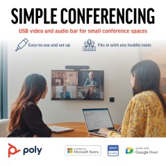 HP POLY Studio R30 USB Video Bar - Elevate Your Video Conferencing Experience with Superior Clarity and Performance!